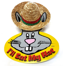 SnuggleSafe I'll Eat My Hat Rabbit Toy - 15cm Diameter