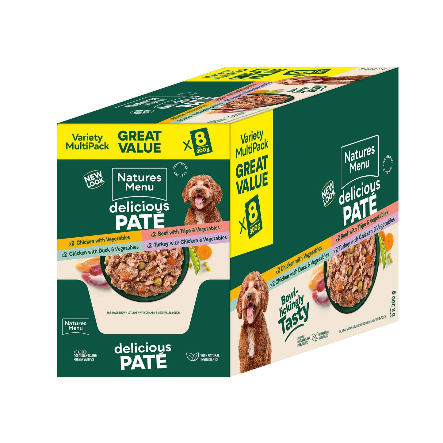 Natures Menu Adult Wet Dog Food - Multipack - 8x300g Pouches