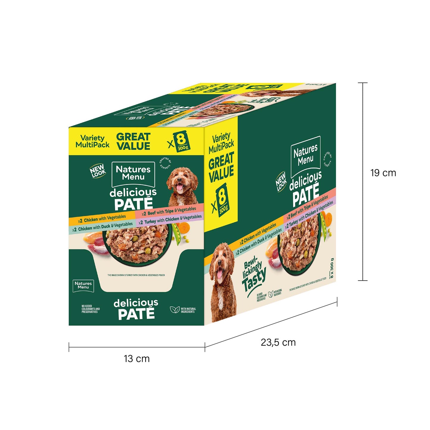 Natures Menu Adult Wet Dog Food - Multipack - 8x300g Pouches