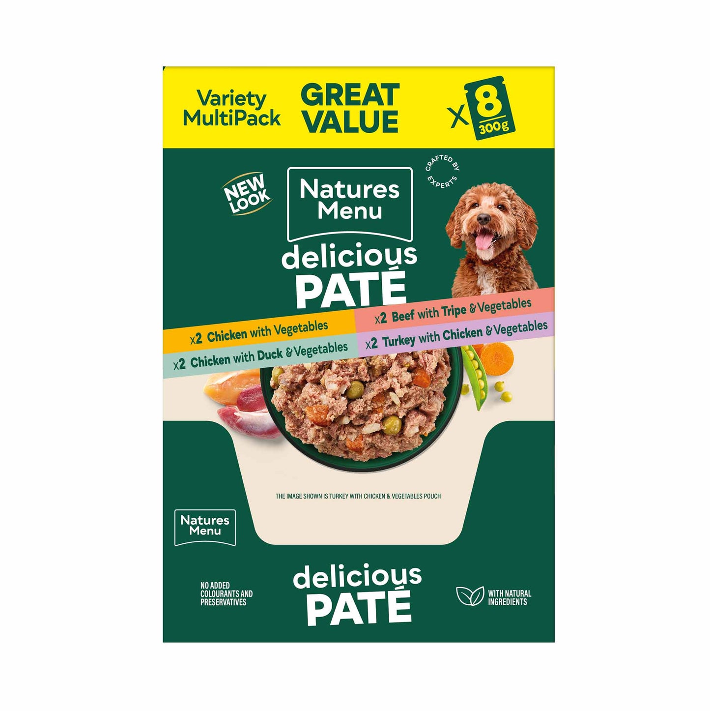 Natures Menu Adult Wet Dog Food - Multipack - 8x300g Pouches