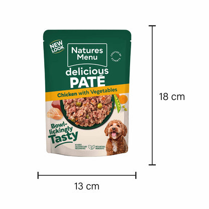 Natures Menu Adult Wet Dog Food - Chicken - 8x300g Pouches