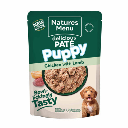 Natures Menu Puppy Chicken and Lamb - 8 x 300g Pouches