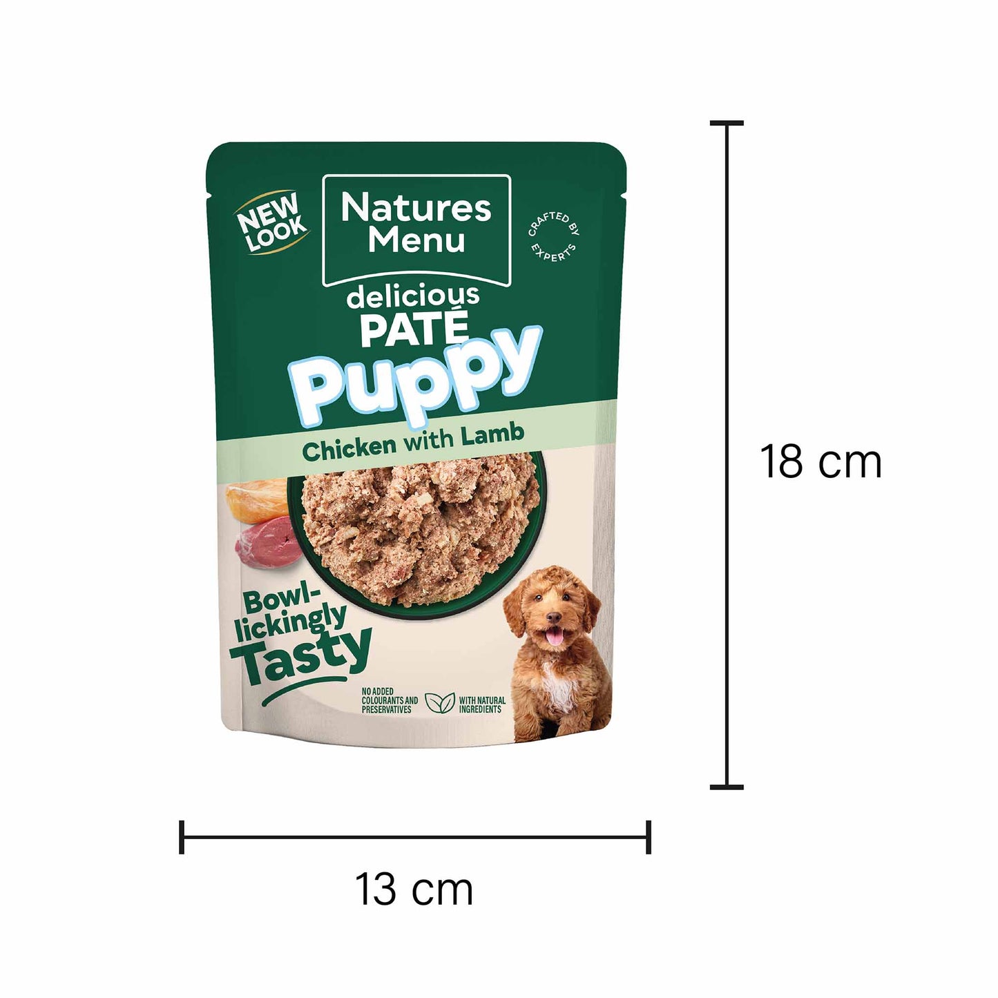 Natures Menu Puppy Chicken and Lamb - 8 x 300g Pouches