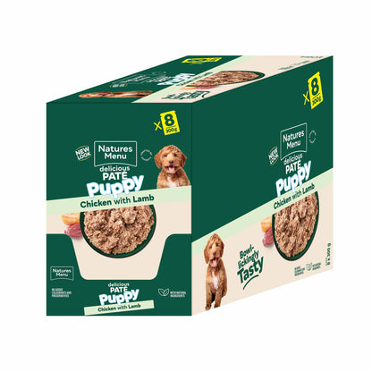 Natures Menu Puppy Chicken and Lamb - 8 x 300g Pouches