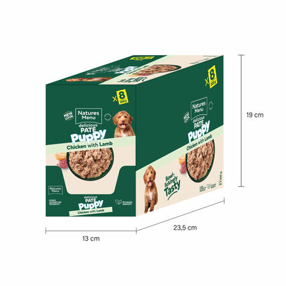 Natures Menu Puppy Chicken and Lamb - 8 x 300g Pouches