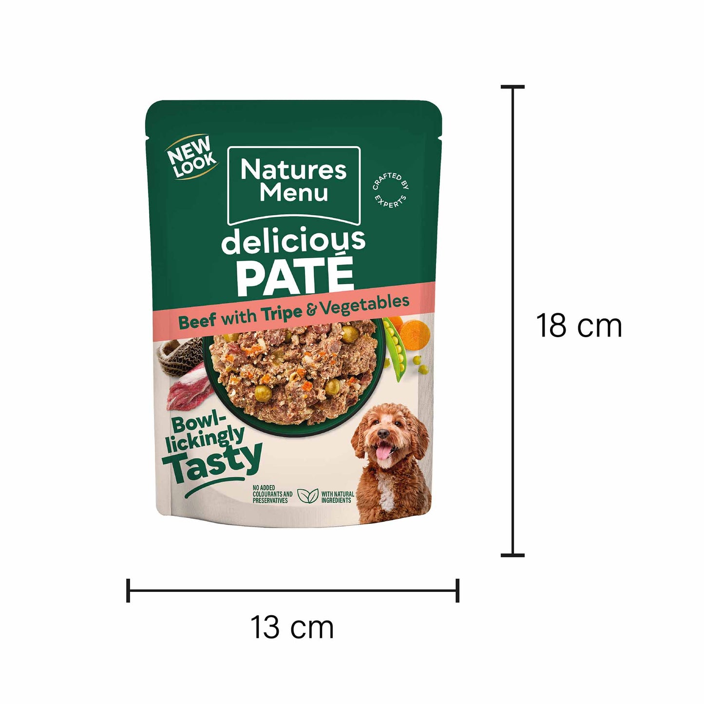 Natures Menu Adult Beef and Tripe - 8 x 300g Pouches