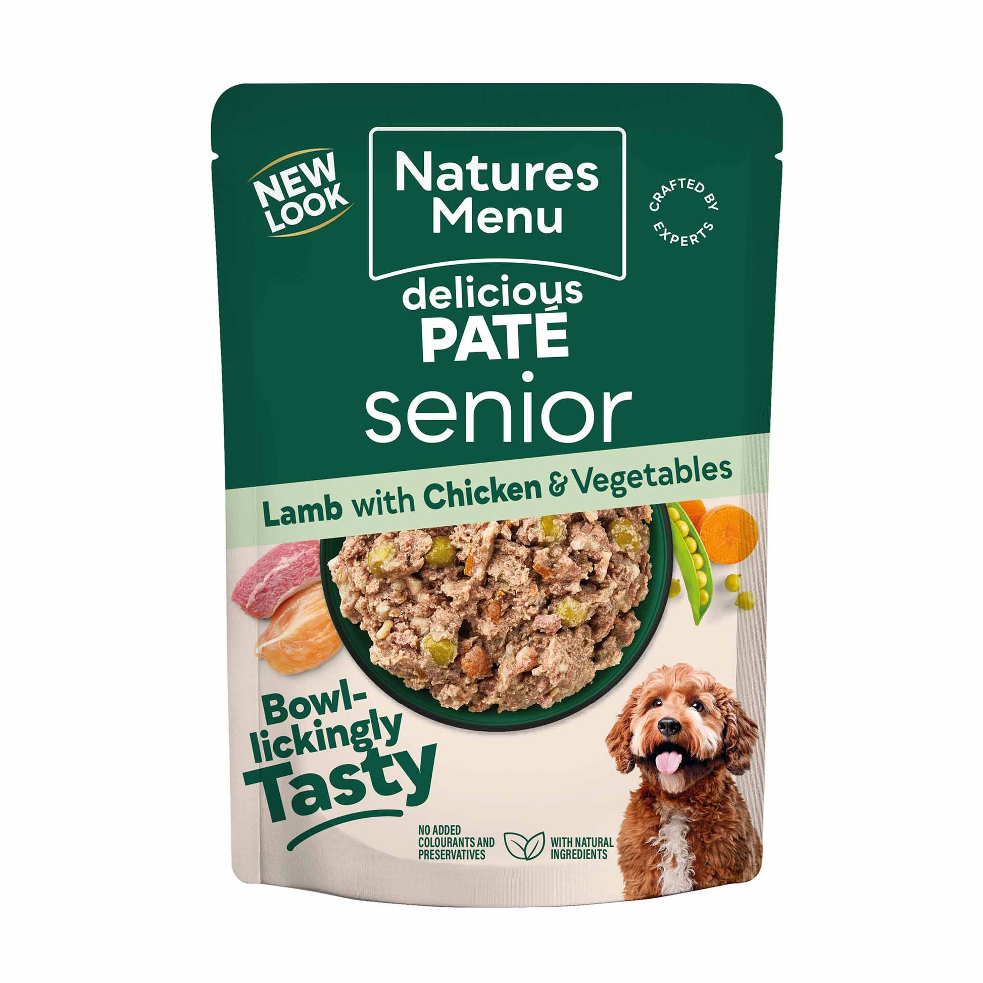 Natures menu Natures Menu Chicken Lamb Senior Wet Dog Food pet food packaging