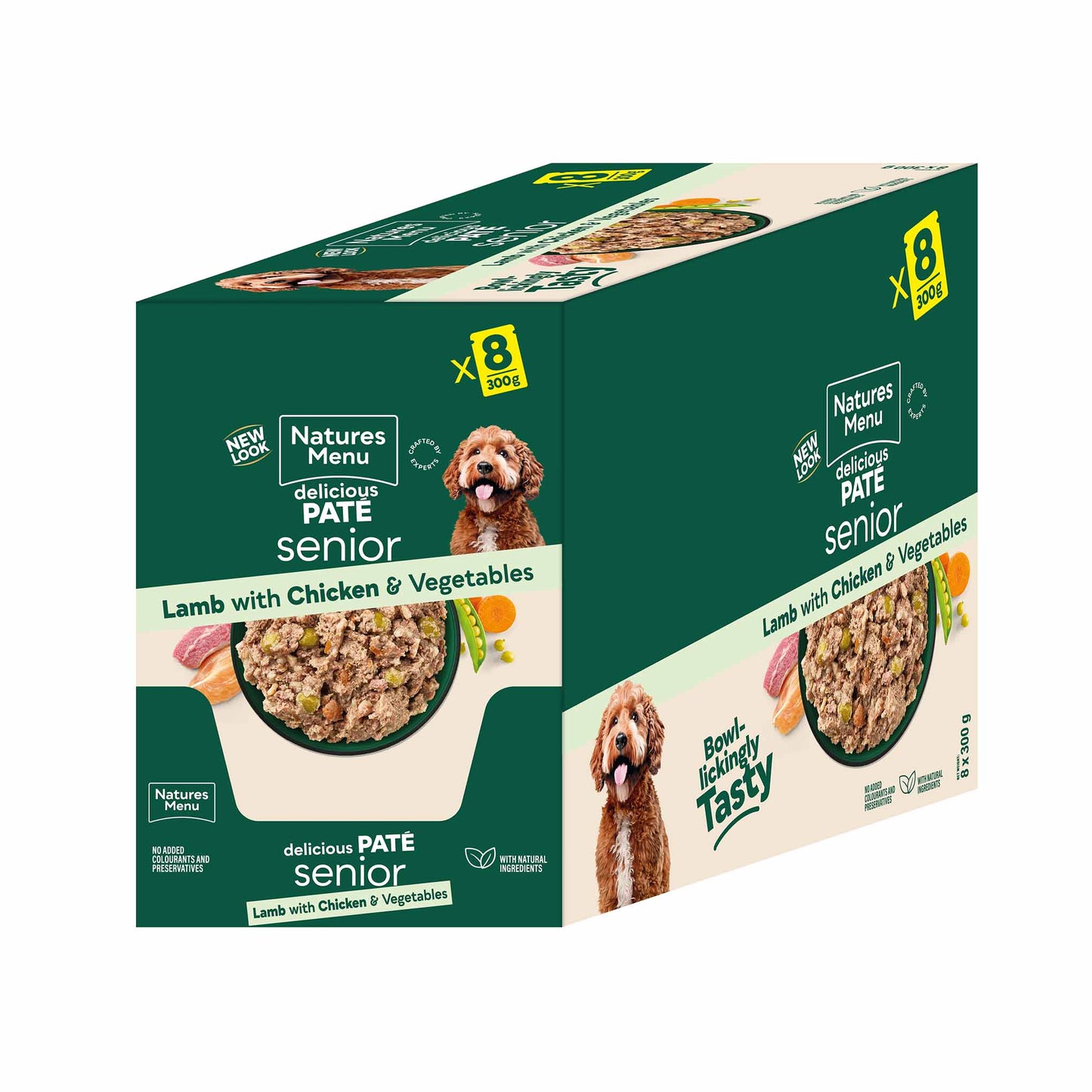 Natures Menu Senior Lamb and Chicken - 8 x 300g Pouches