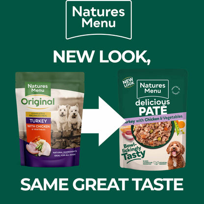 Natures Menu Adult Turkey and Chicken - 8 x 300g Pouches