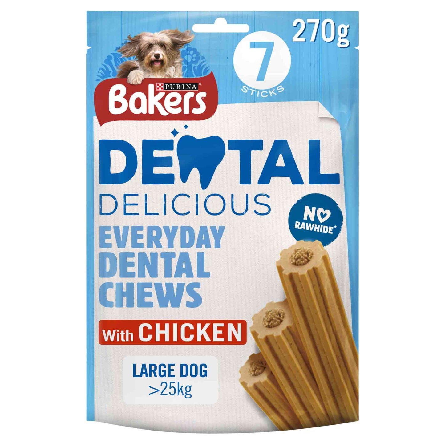 Bakers Dental Delicious Large Breed Dog Treats - 270g
