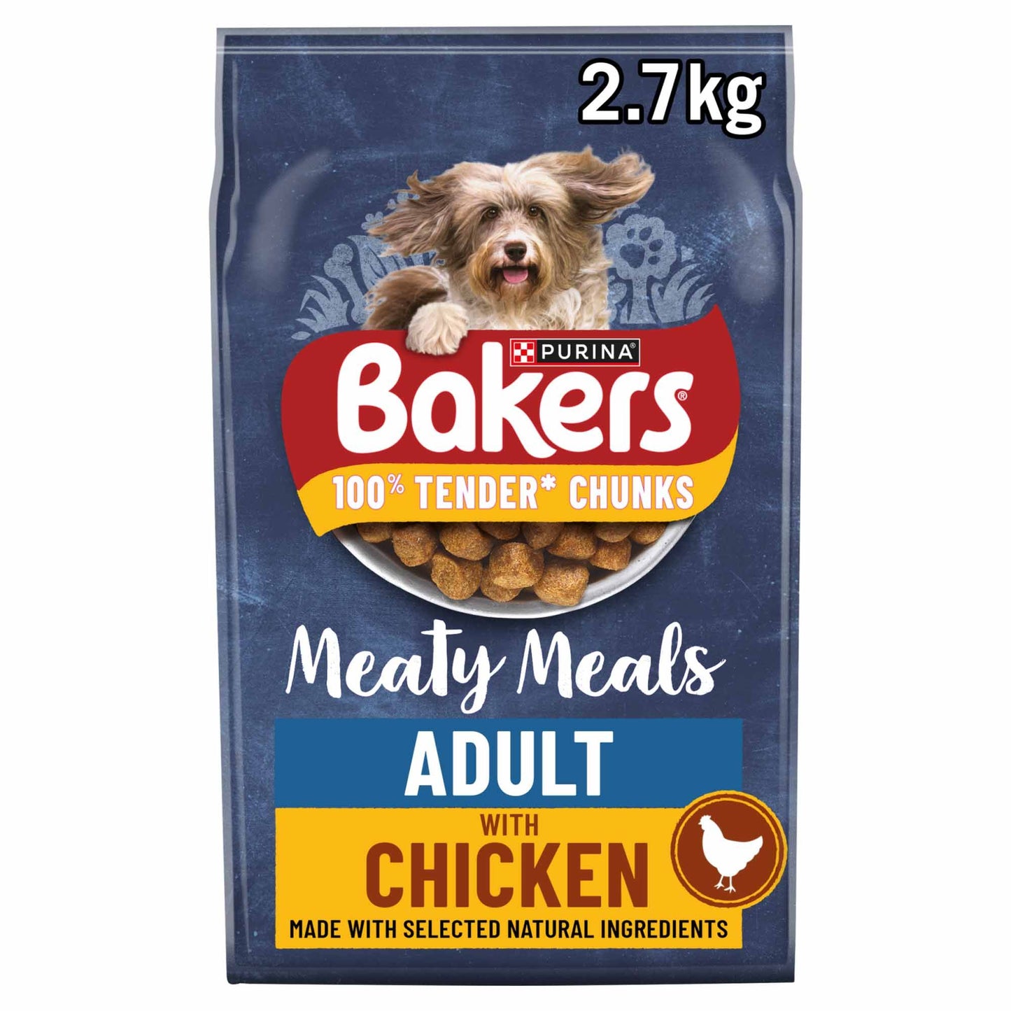 Bakers Meaty Meals Adult Dry Dog Food - Chicken