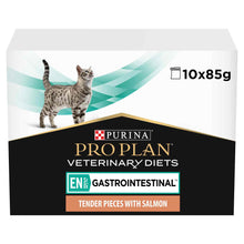 PRO PLAN Veterinary Diet EN St/Ox Gastrointestinal Wet Cat Food - Salmon - 10x85g Pouches