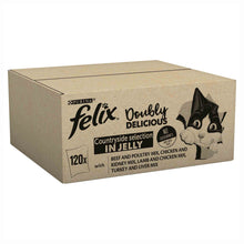 Felix Doubly Delicious Adult Wet Cat Food in Jelly - Countryside Selection - 120x85g Pouches