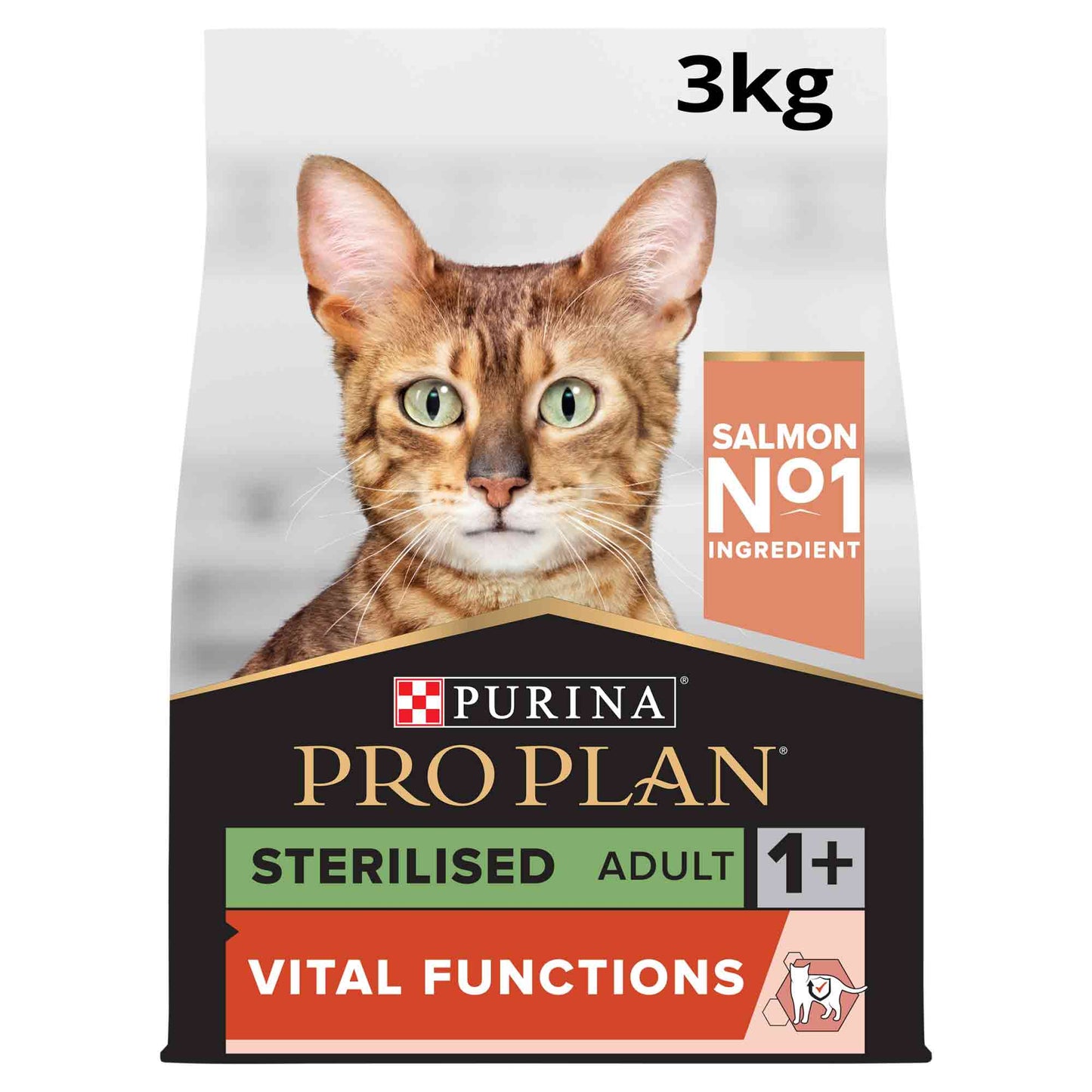 PRO PLAN Sterilised Vital Functions Adult Dry Cat Food - Salmon