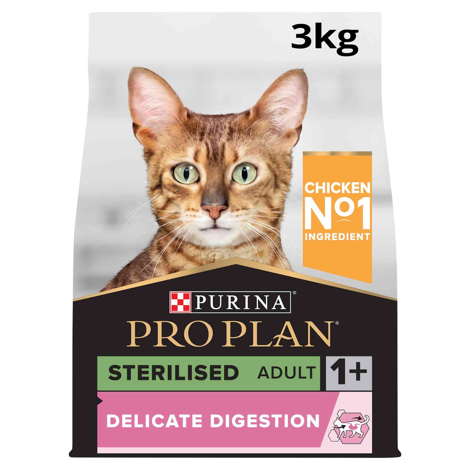 Pro Plan Pro Plan Sterilised Delicate Digestion Chicken Turkey Adult Dry Cat Food pet food packaging