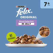 Felix Original Senior 7+ Wet Cat Food in Jelly - Mixed Selection - 40x85g Pouches