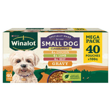 Winalot Small Breed Wet Dog Food in Gravy - Beef, Chicken & Lamb - 40x100g Pouches