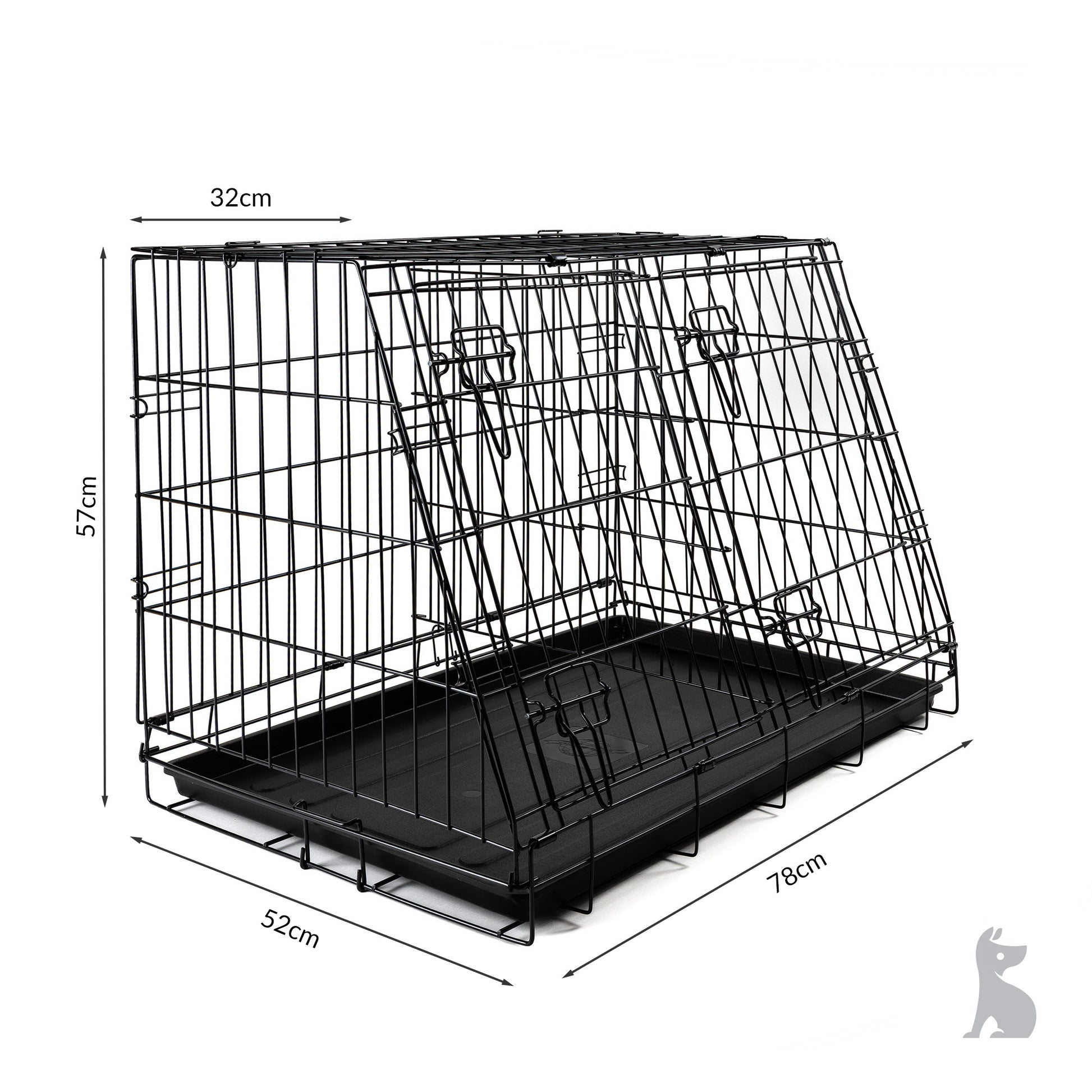 Barkshire Sloping Dog Car Crate Medium 78 x 50cm – Petplanet
