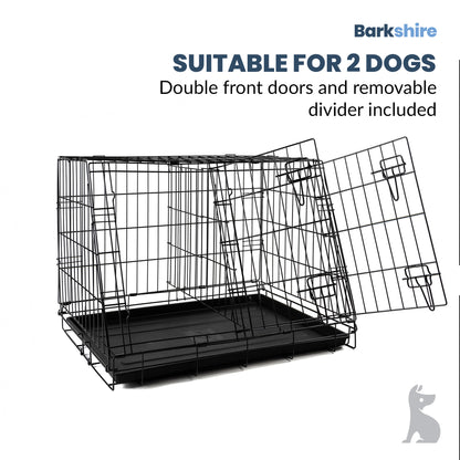 Barkshire Sloping Dog Car Crate - Medium 78 x 50cm