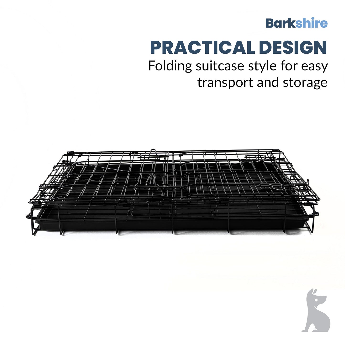 Barkshire Sloping Dog Car Crate - Medium 78 x 50cm