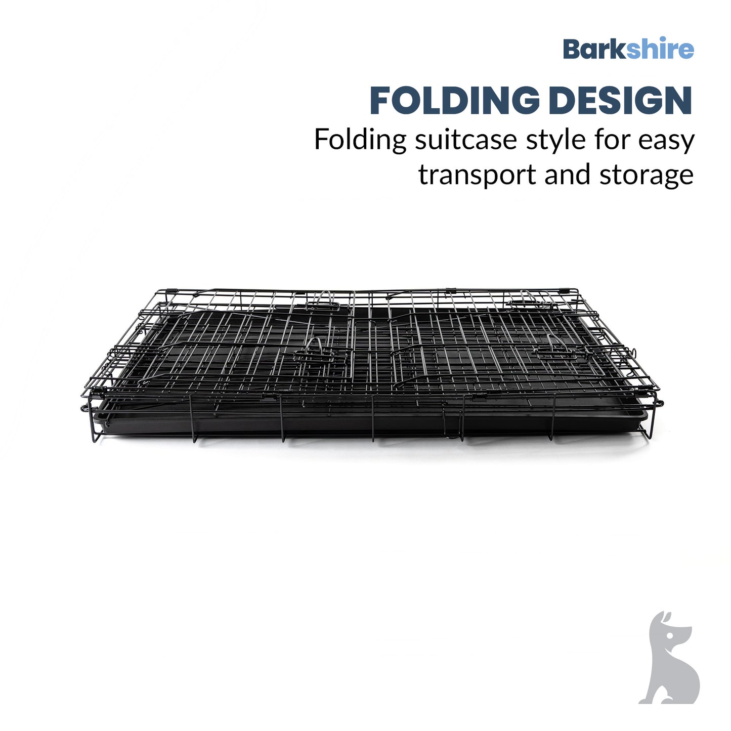 Barkshire Sloping Dog Car Crate  - Large 90 x 59cm