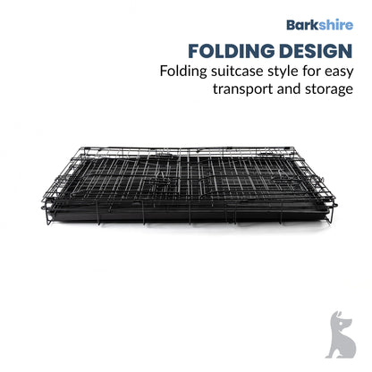 Barkshire Sloping Dog Car Crate  - Large 90 x 59cm