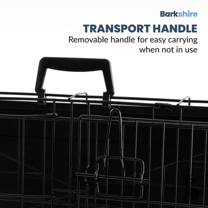 Barkshire Sloping Dog Car Crate  - Large 90 x 59cm