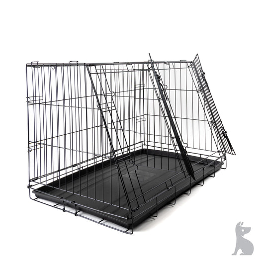 Barkshire Sloping Dog Car Crate  - Large 90 x 59cm