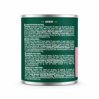 Country Hunter Adult Wet Dog Food - Wild Venison - 6x600g Cans