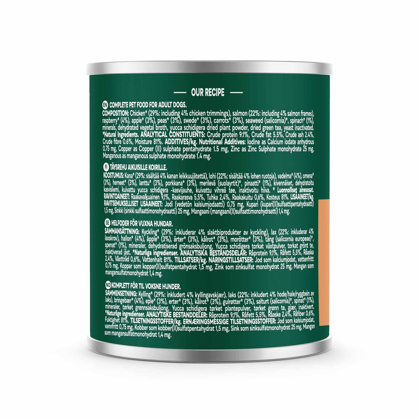 Country Hunter Adult Wet Dog Food - Salmon & Chicken - 6x600g Cans