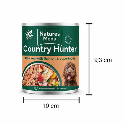 Country Hunter Adult Wet Dog Food - Salmon & Chicken - 6x600g Cans