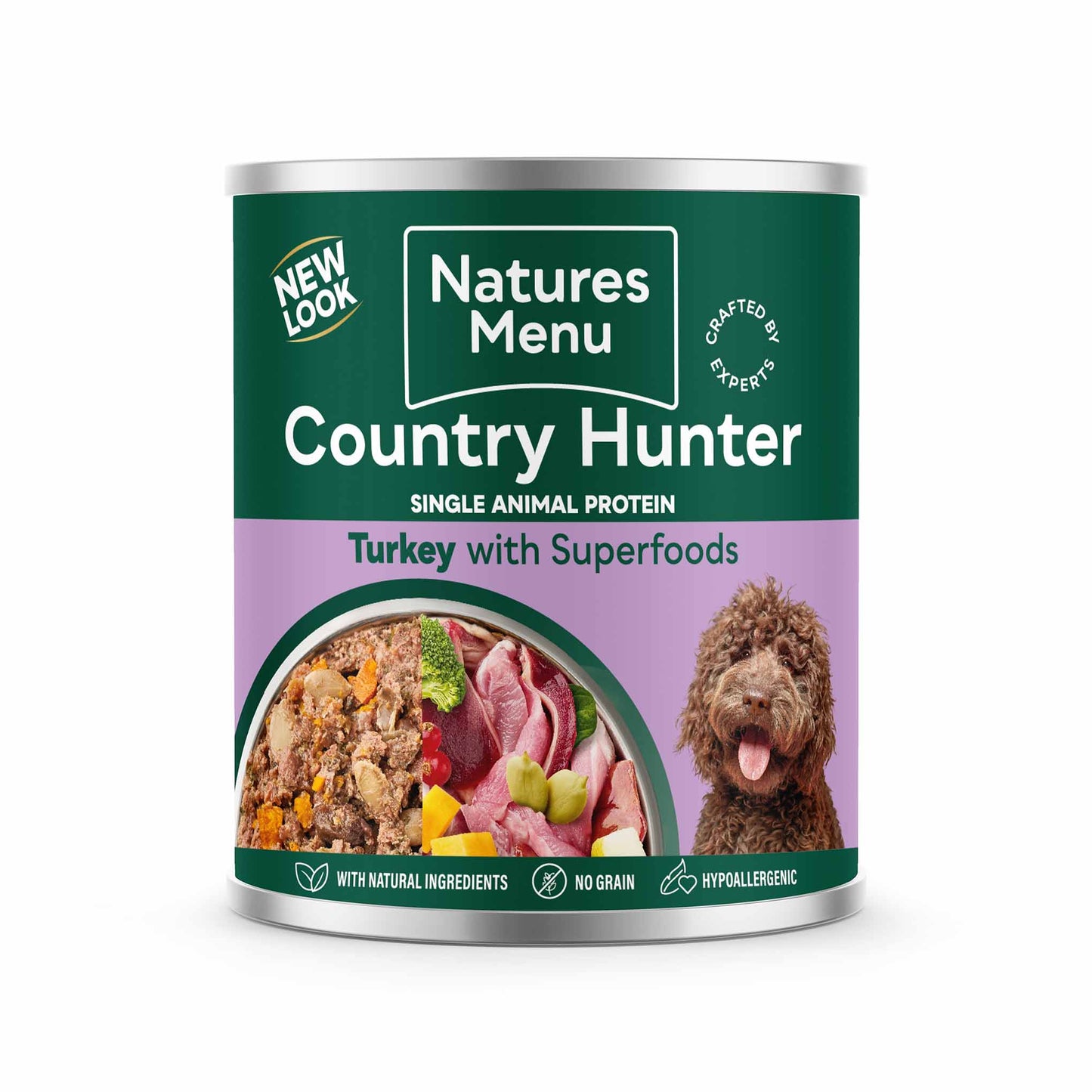 Country Hunter Adult Wet Dog Food - Farm Reared Turkey - 6x600g Cans