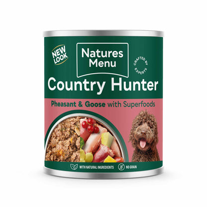 Country Hunter Adult Wet Dog Food - Pheasant & Goose - 6x600g Cans