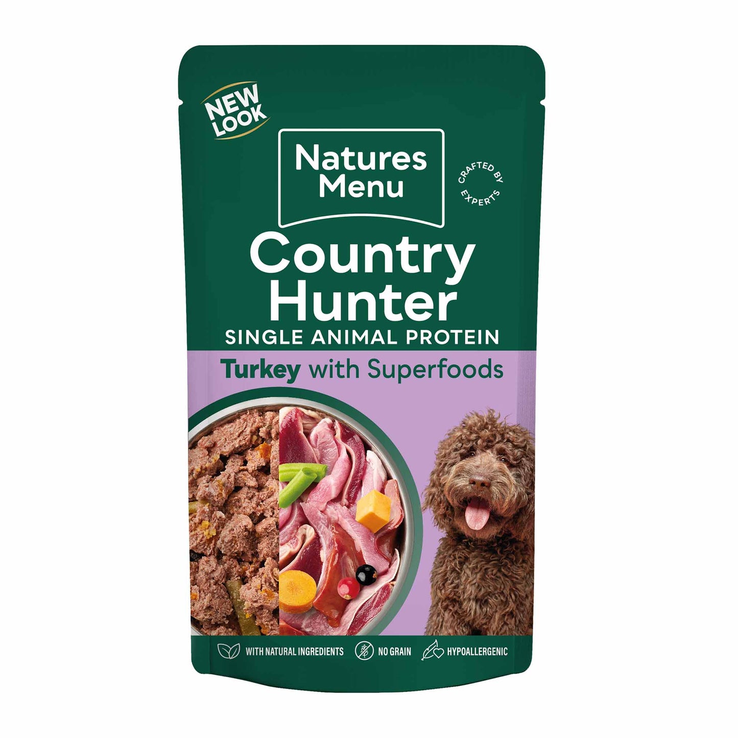 Country Hunter Adult Wet Dog Food - Farm Reared Turkey - 6x150g Pouches
