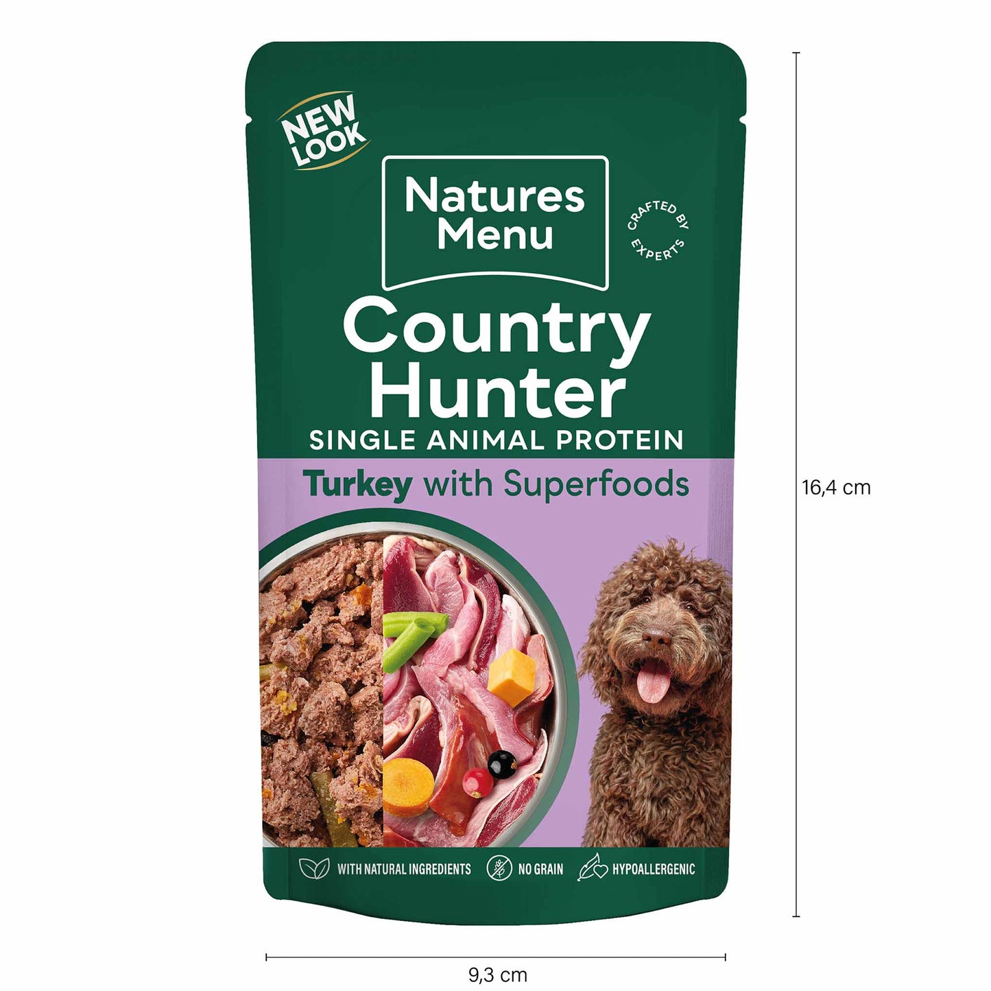 Country Hunter Adult Wet Dog Food - Farm Reared Turkey - 6x150g Pouches