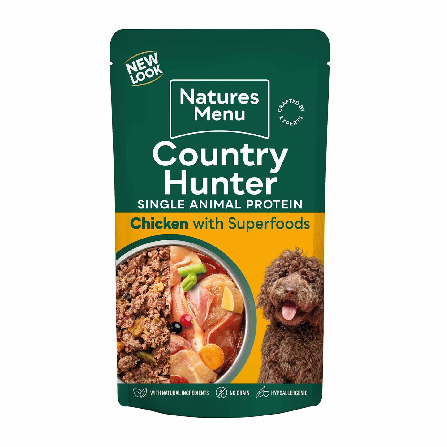 Country Hunter Adult Wet Dog Food - Free Range Chicken - 6x150g Pouches