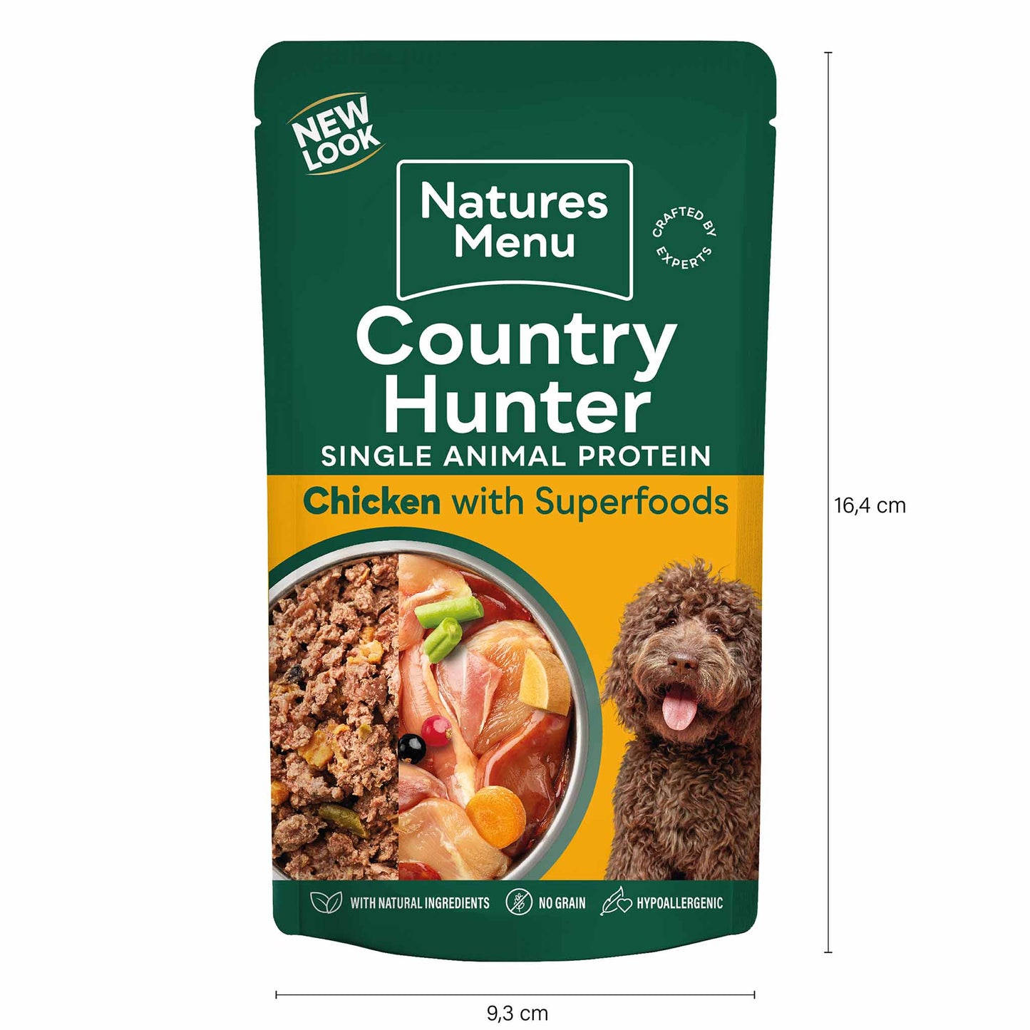 Country Hunter Adult Wet Dog Food - Free Range Chicken - 6x150g Pouches