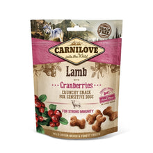 Carnilove Sensitive Grain Free Crunchy Dog Treats  - Lamb with Cranberries - 200g