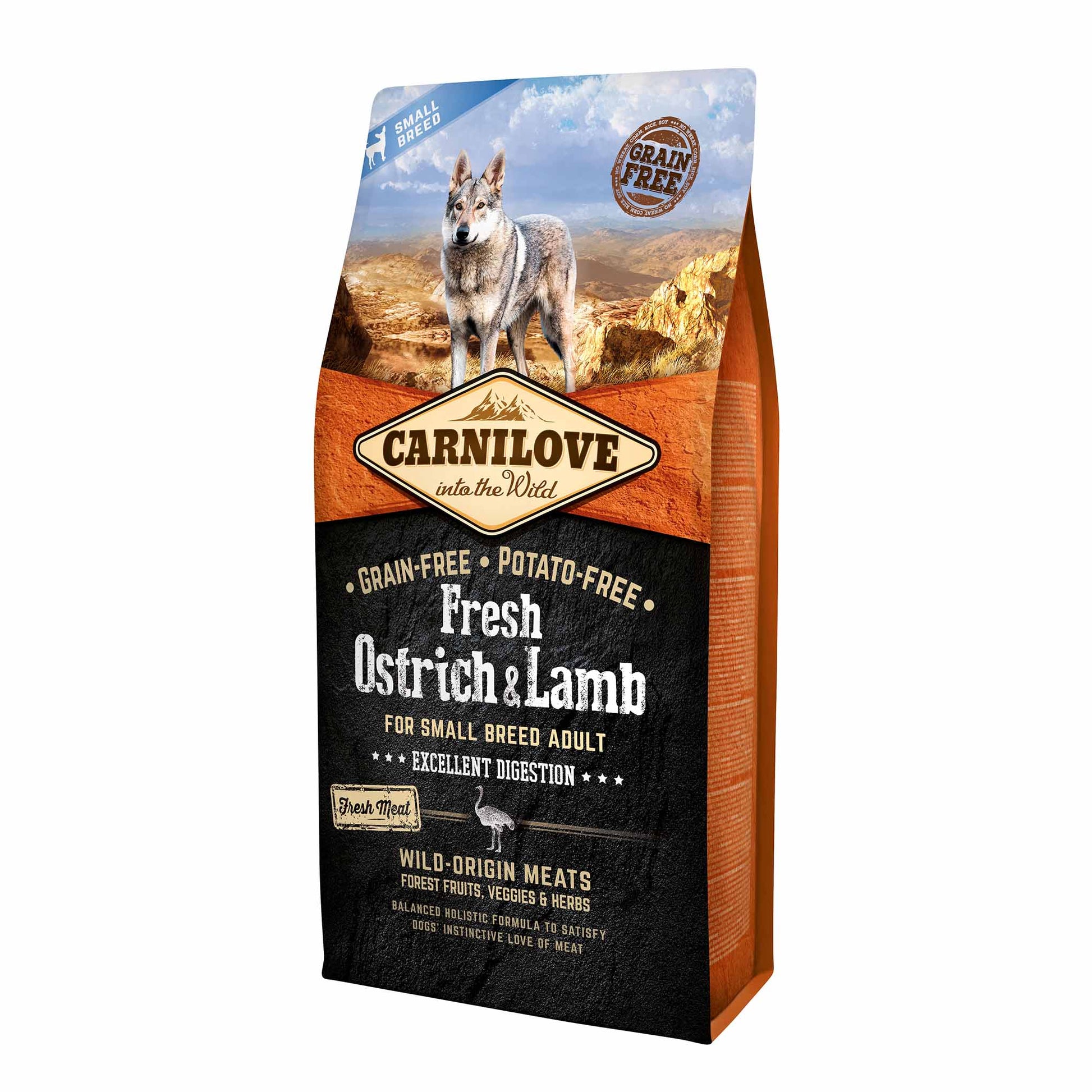 Carnilove Carnilove Chicken Lamb Salmon Turkey Adult Dry Dog Food pet food packaging