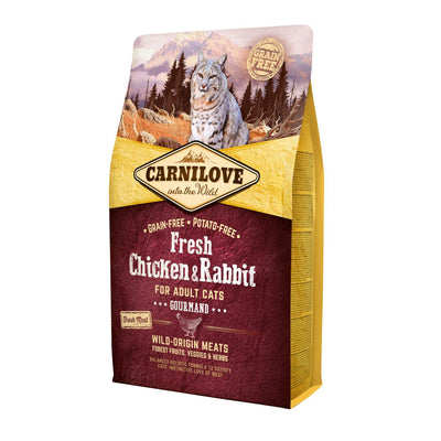 Carnilove Carnilove Chicken Rabbit Adult Dry Cat Food pet food packaging