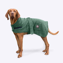 Danish Design Dog Robe Towelling Green - 20in / 50cm