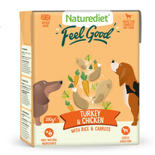Naturediet Feel Good Adult Wet Dog Food - Turkey & Chicken - 18x390g Cartons