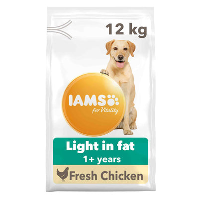 IAMS Iams Light Chicken Adult Dry Dog Food pet food packaging