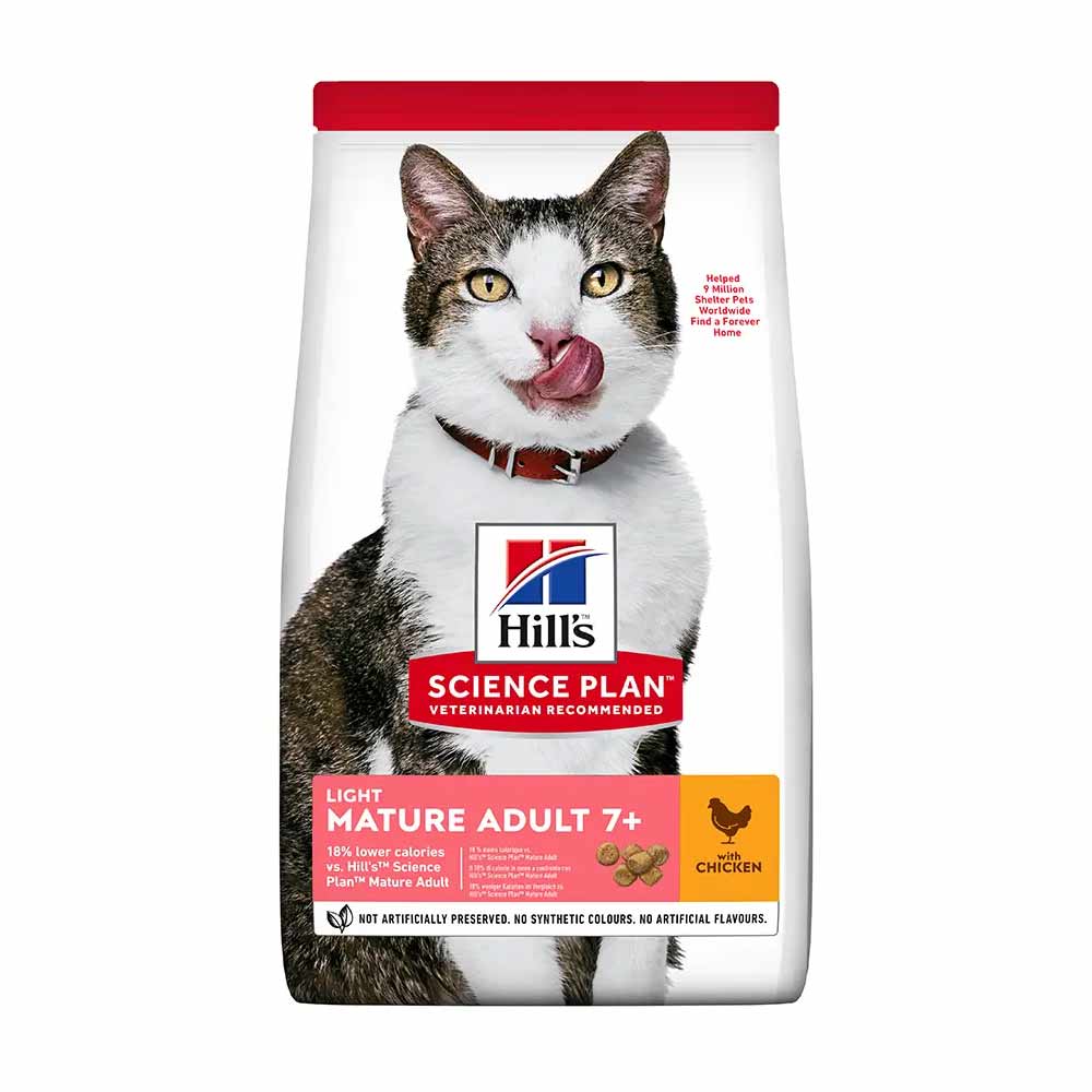 Hills Science Plan Mature Light Dry Cat Food - Chicken
