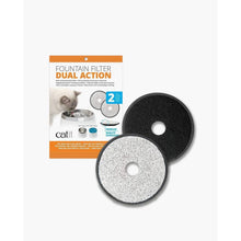 Catit Fresh & Clear Stainless Steel Fountain - 2L Dual Action Filters - 2 pack