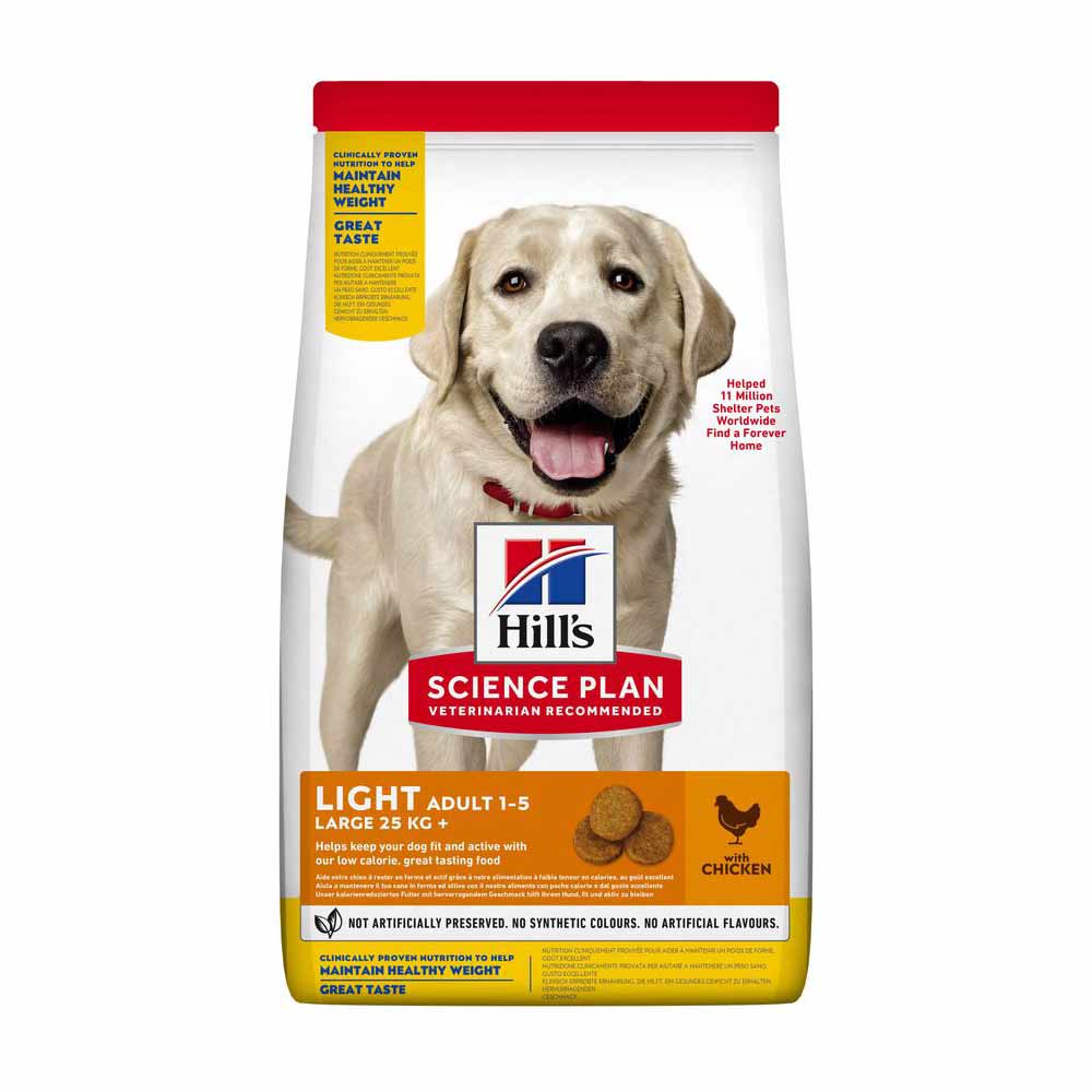 Hills Science Plan Light Large Breed Adult Dry Dog Food - Chicken