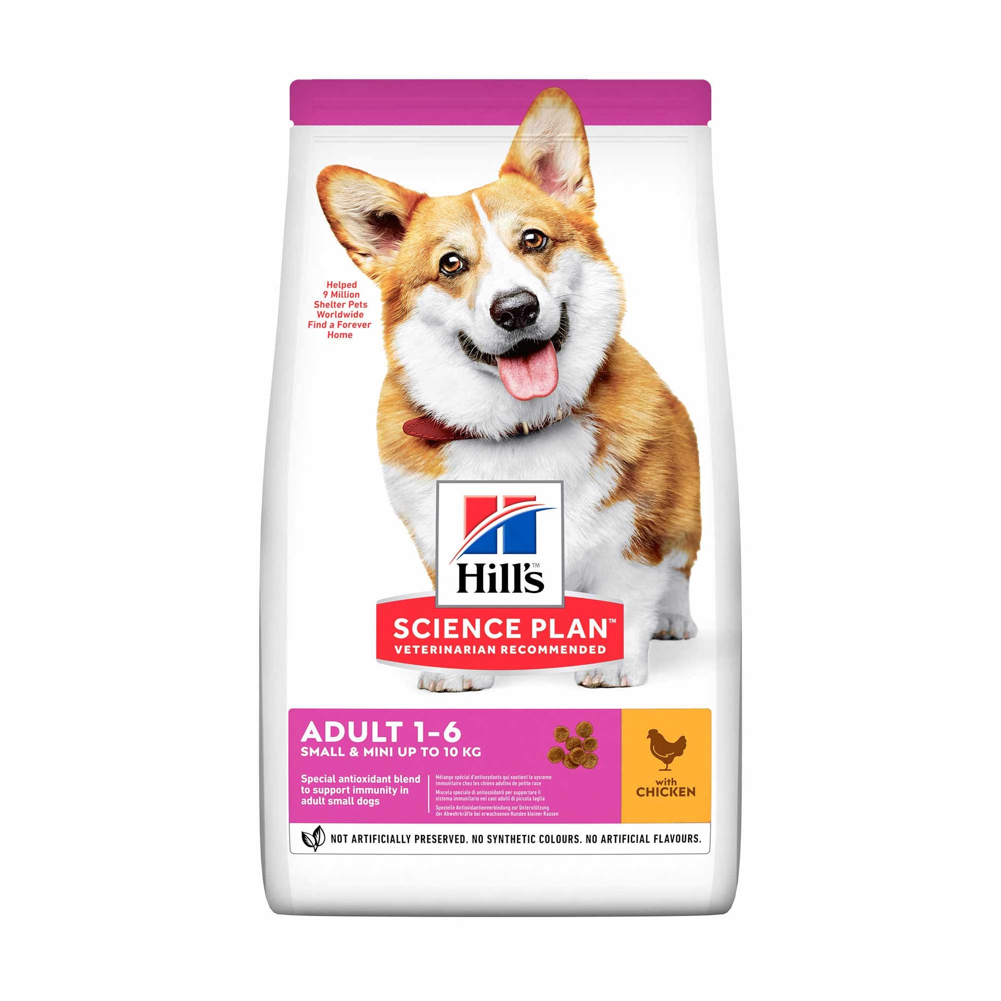 Hill's Hill'S Science Plan Mini Chicken Turkey Adult Dry Dog Food pet food packaging