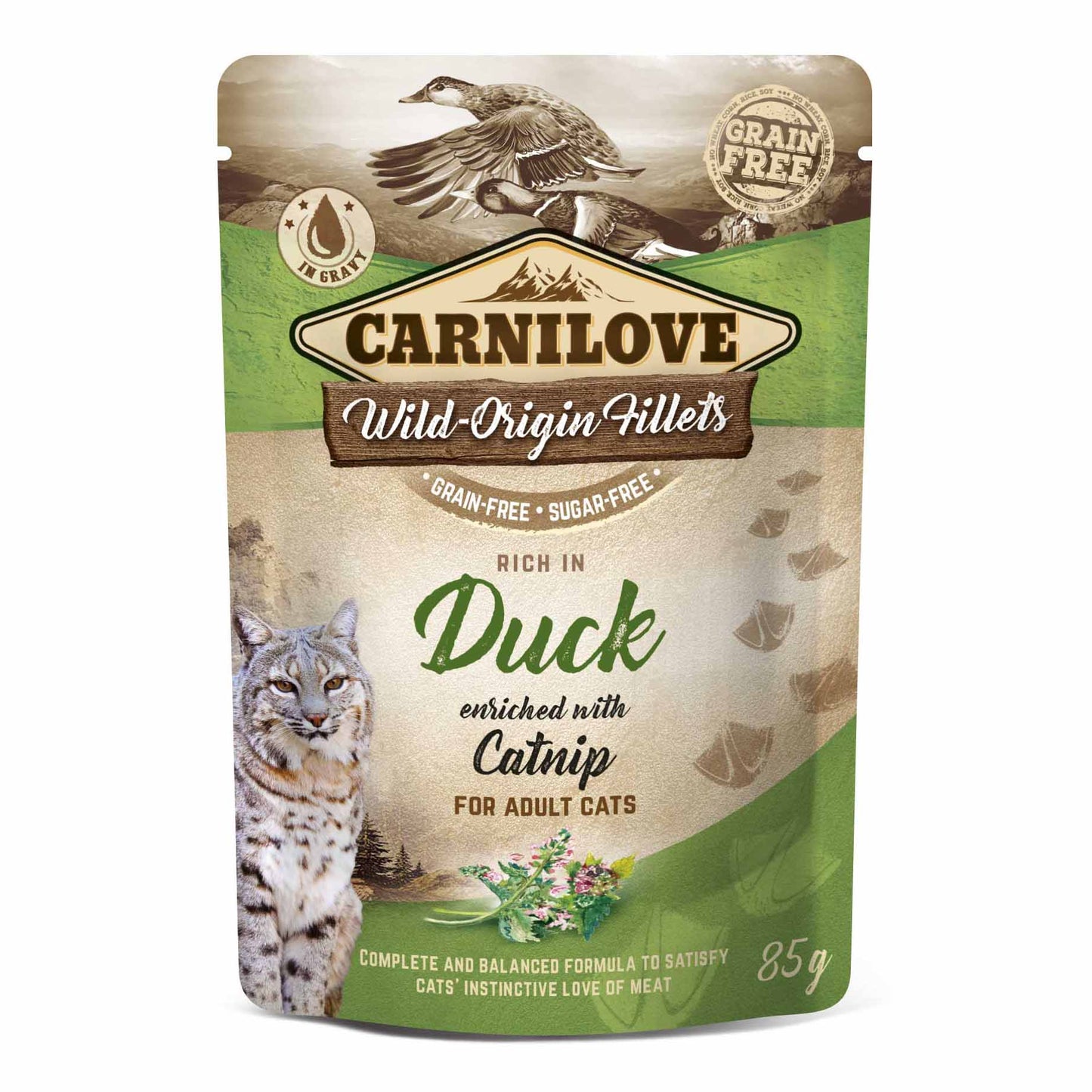 Carnilove Grain Free Adult Wet Cat Food Multipack - 12x85g Pouches