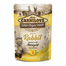 Carnilove Grain Free Kitten Wet Cat Food - Rabbit with Marigold - 24x85g Pouches