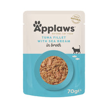 Applaws Complimentary Adult Wet Cat Food - Tuna & Seabream - 12x70g Pouches
